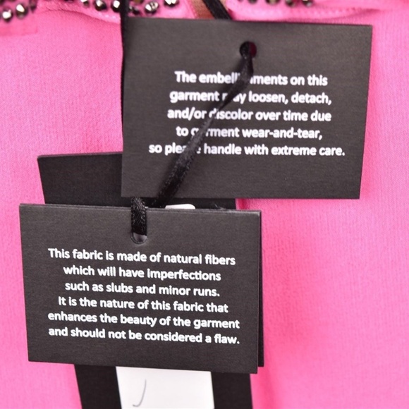 Thomas Wylde Silk Chiffon Leather Dress Sequins - Picture 6 of 8